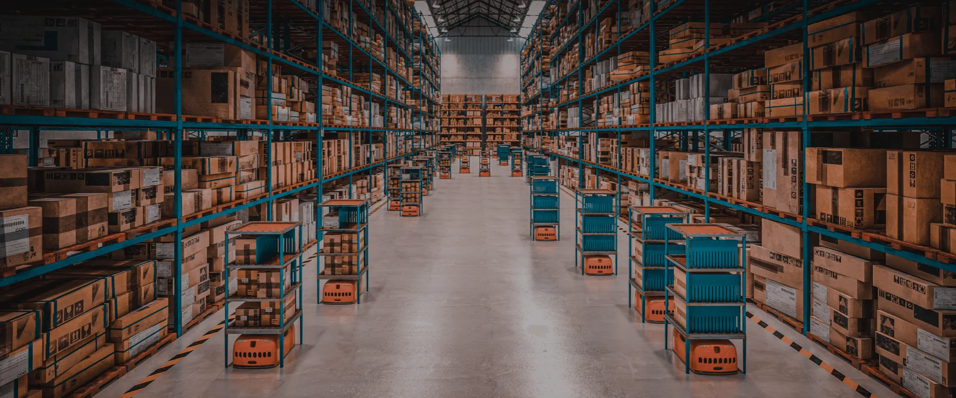 Racked pallet storage in the HyverHub warehouse